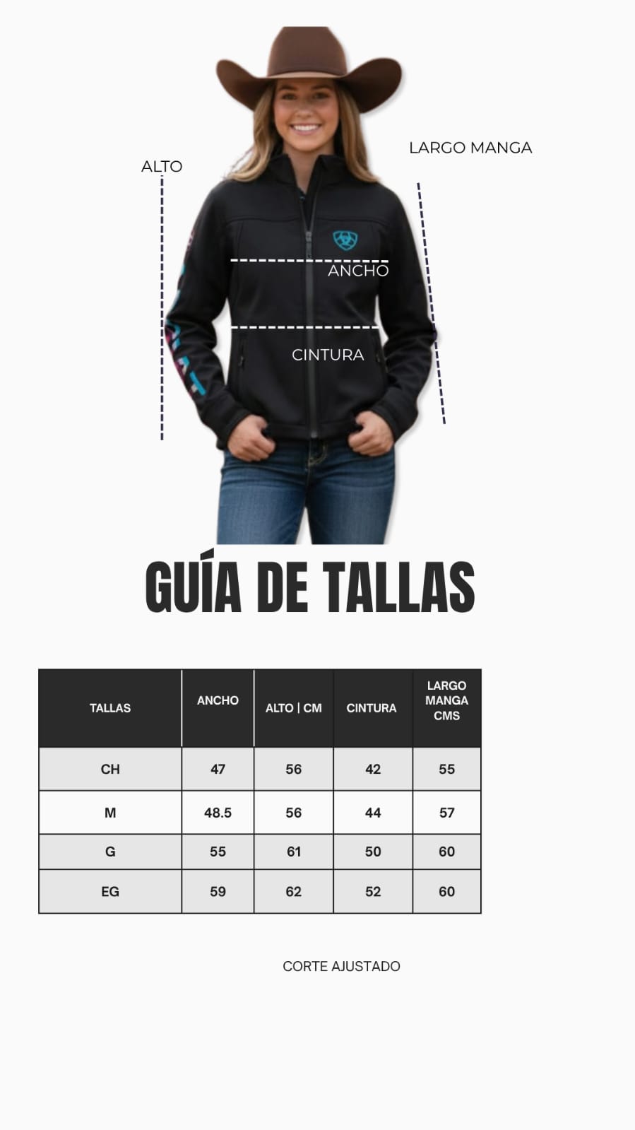 Chamarra Vaquera Dama Bordado Multicolor