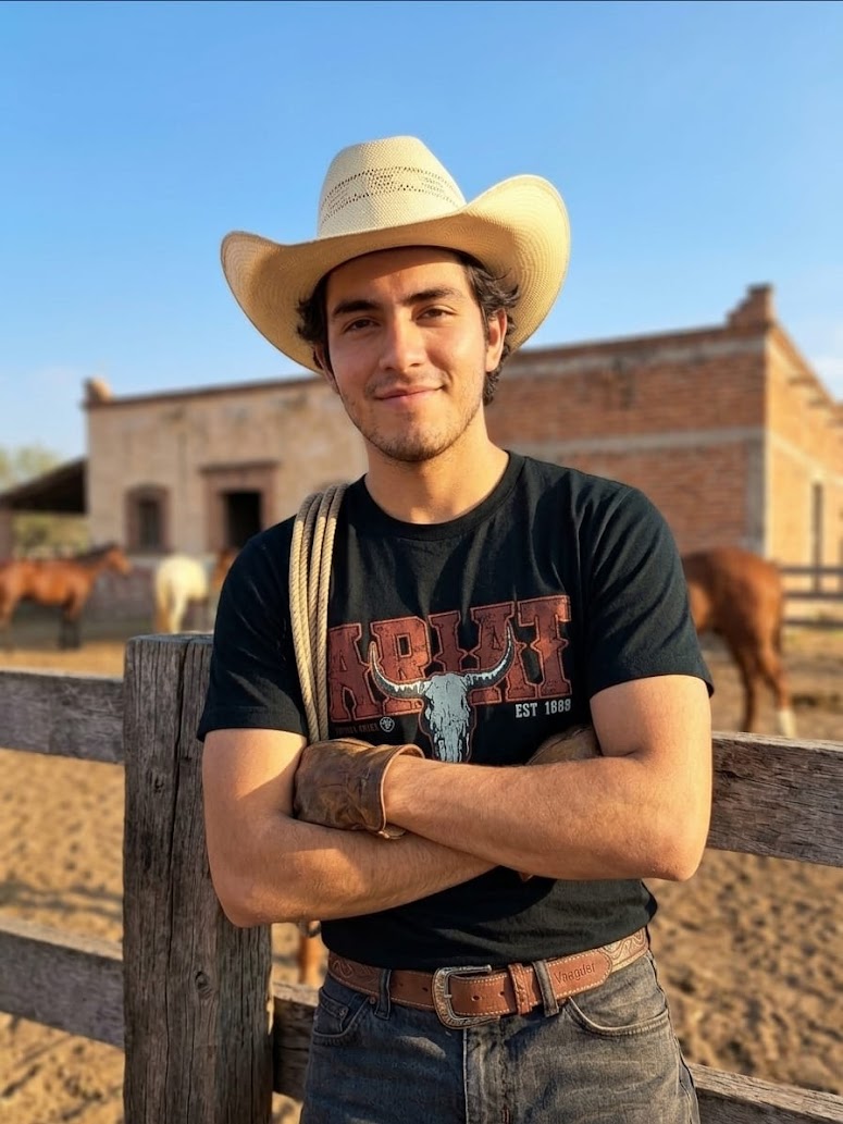Playera Letra Western