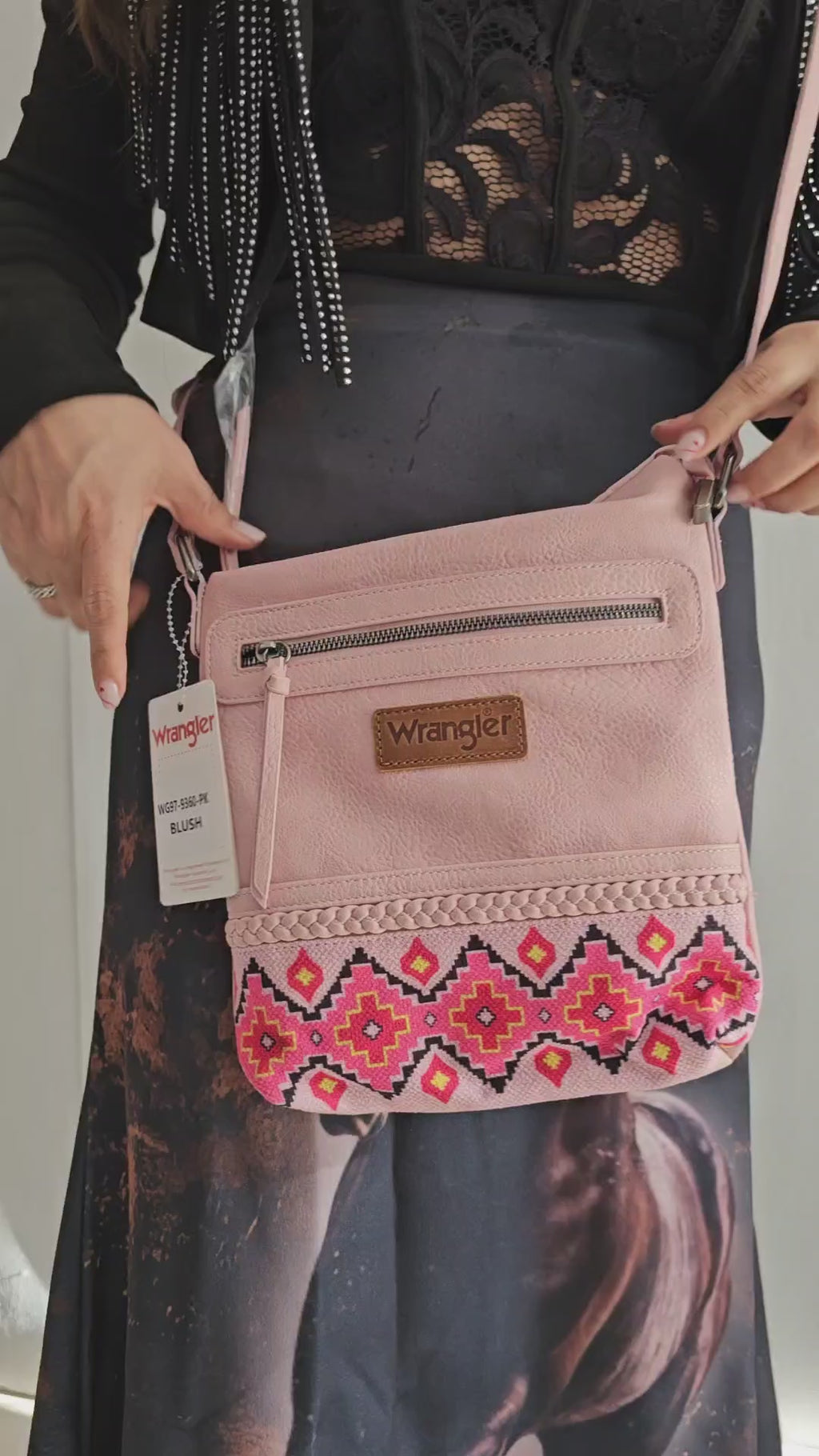 Crossbody Wrangler de Gamuza