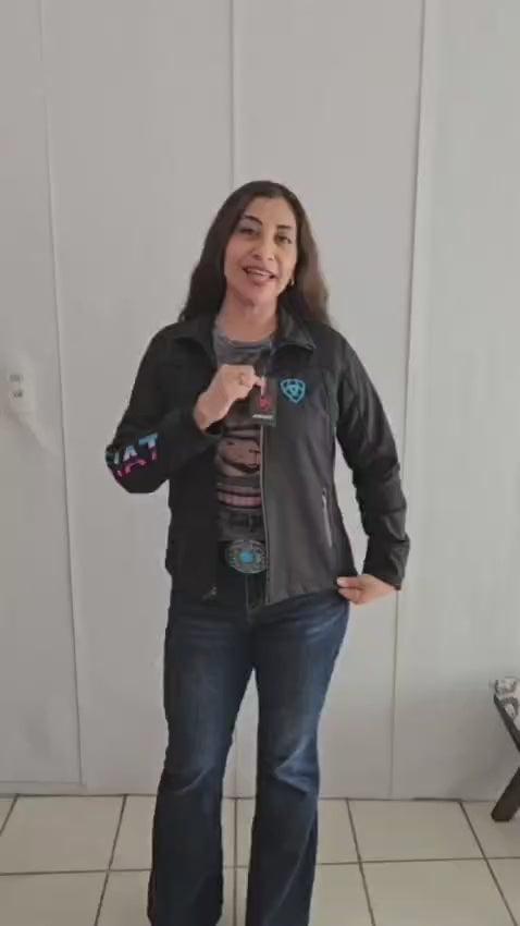 Chamarra Vaquera Dama Bordado Multicolor