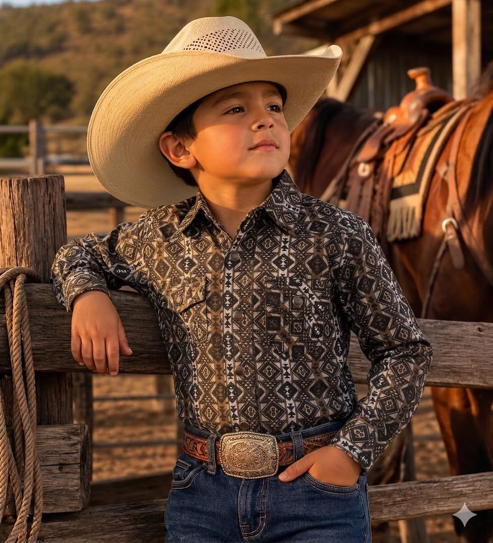 Paquete camisa vaquera niño