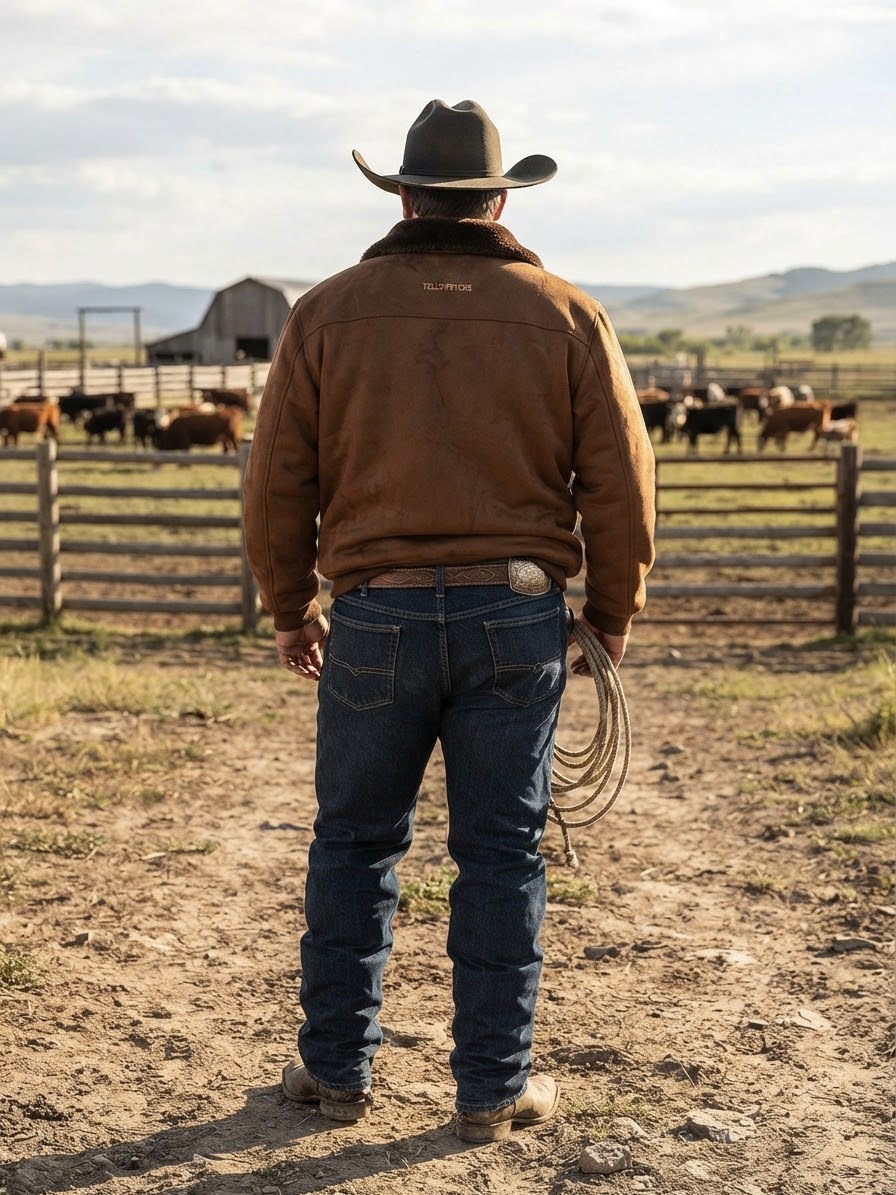 Chamarra Vaquera de Caballero Tallas Extra 2XL–4XL