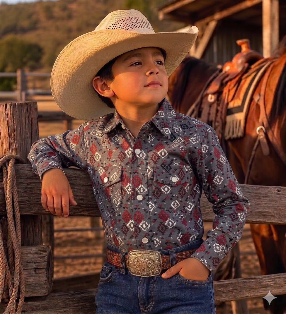 Paquete camisa vaquera niño