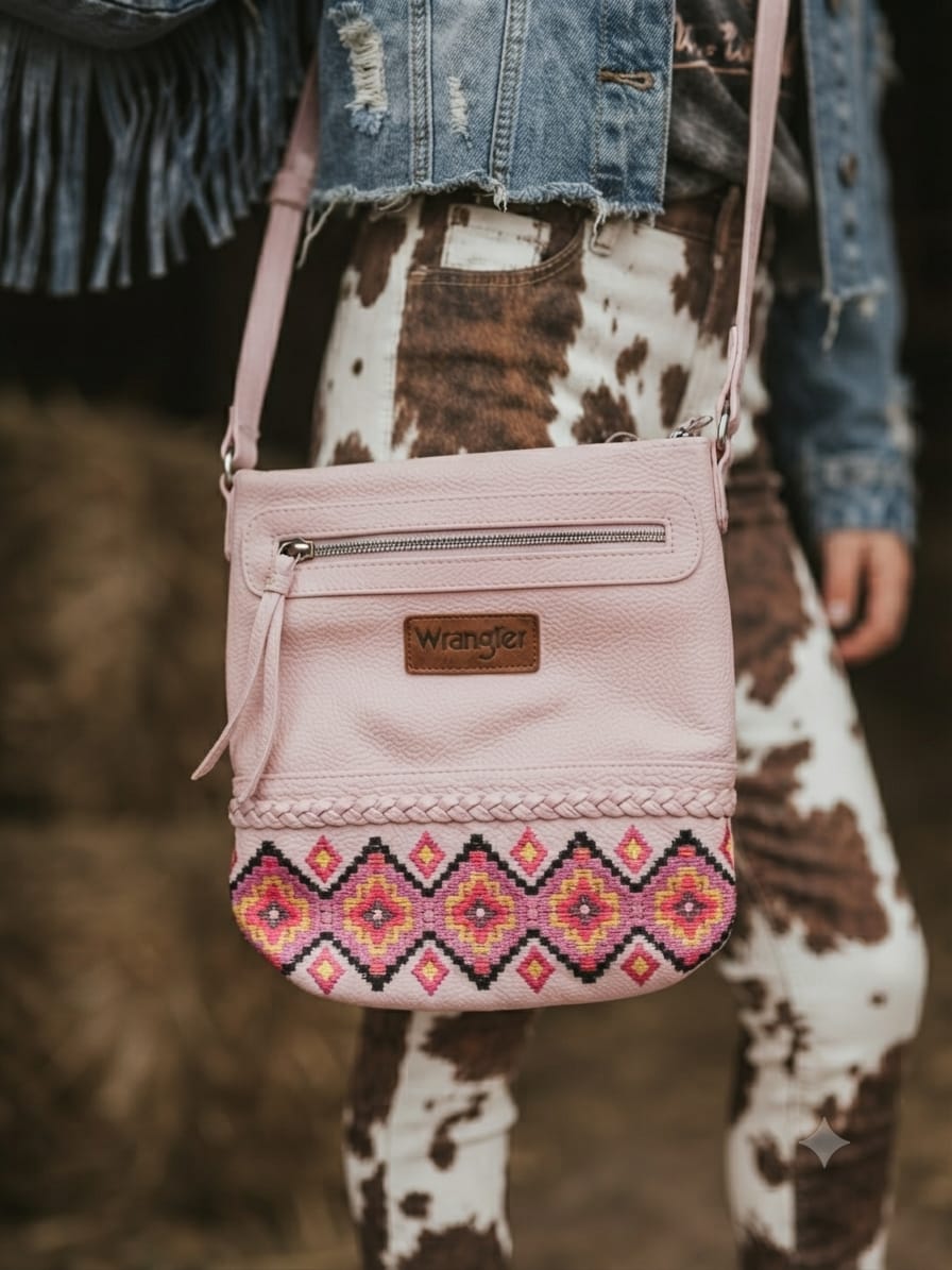 Crossbody Wrangler de Gamuza