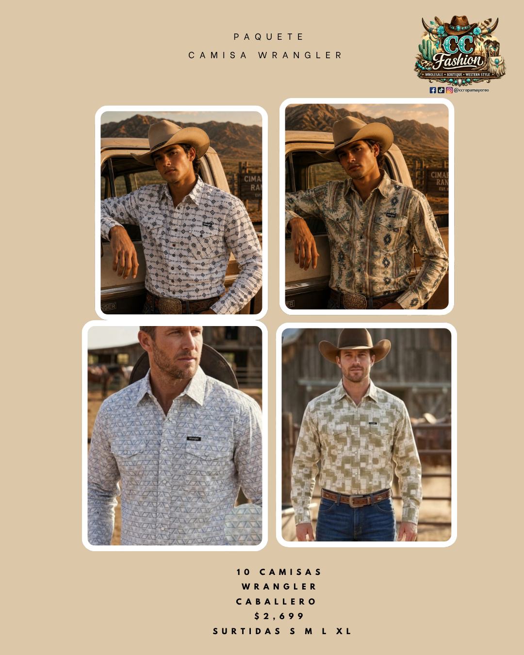 Paquete camisa Wrangler