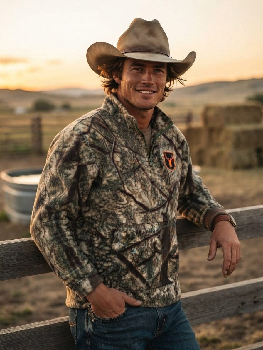 Sudadera Camuflaje con Borrega para Hombre