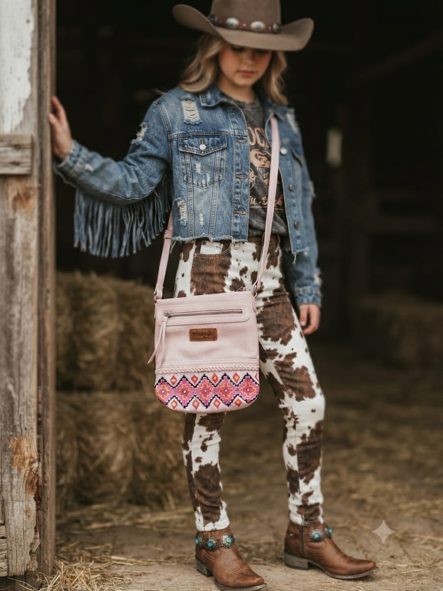 Crossbody Wrangler de Gamuza