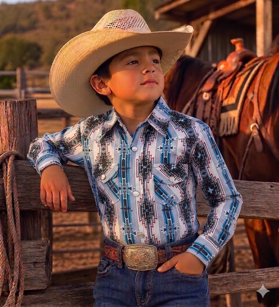 Paquete camisa vaquera niño